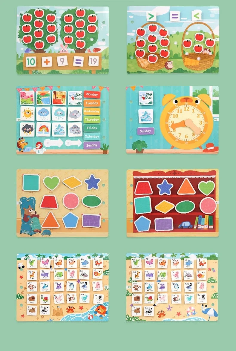 Kinderaufkleber, ruhiges Beschäftigungsbuch, Baby-Montessori-Material, Spielzeugbrett, passende Puzzlespiele, frühes Lernspielzeug für Kleinkinder