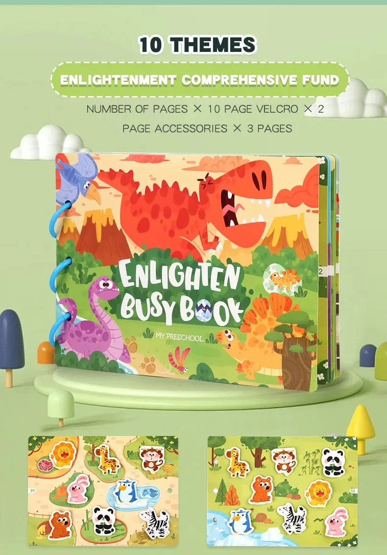 Kinderaufkleber, ruhiges Beschäftigungsbuch, Baby-Montessori-Material, Spielzeugbrett, passende Puzzlespiele, frühes Lernspielzeug für Kleinkinder