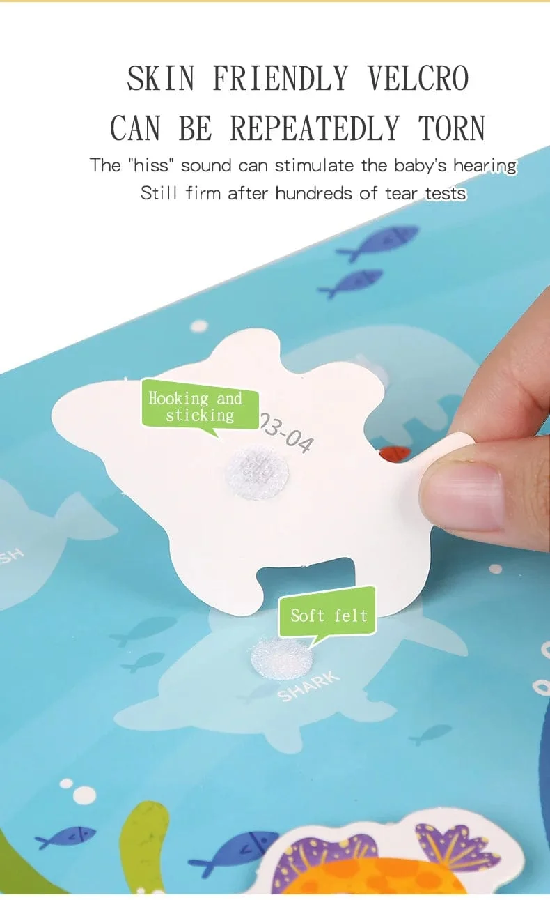 Kinderaufkleber, ruhiges Beschäftigungsbuch, Baby-Montessori-Material, Spielzeugbrett, passende Puzzlespiele, frühes Lernspielzeug für Kleinkinder