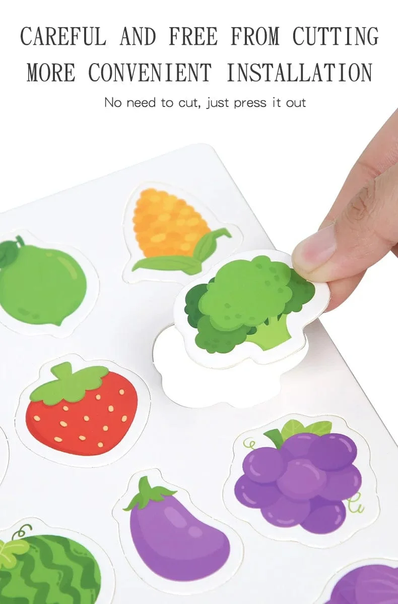 Kinderaufkleber, ruhiges Beschäftigungsbuch, Baby-Montessori-Material, Spielzeugbrett, passende Puzzlespiele, frühes Lernspielzeug für Kleinkinder
