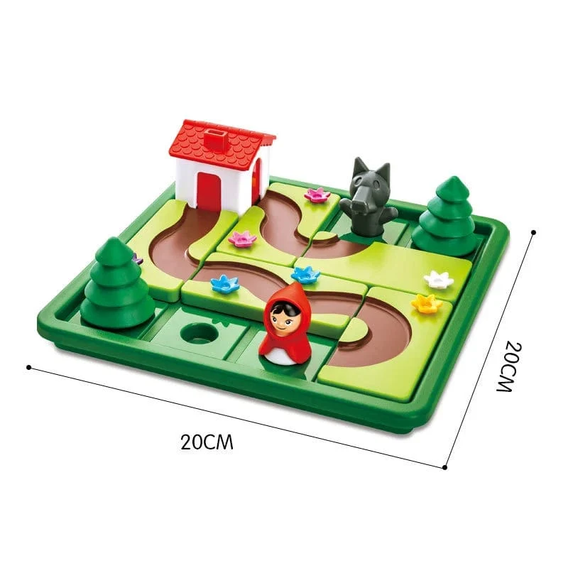 Rotkäppchen Smart Hide & Seek Brettspiele mit Lösung Geschicklichkeitsaufbau Puzzle Spiel Spielzeug Kinder Geschenk