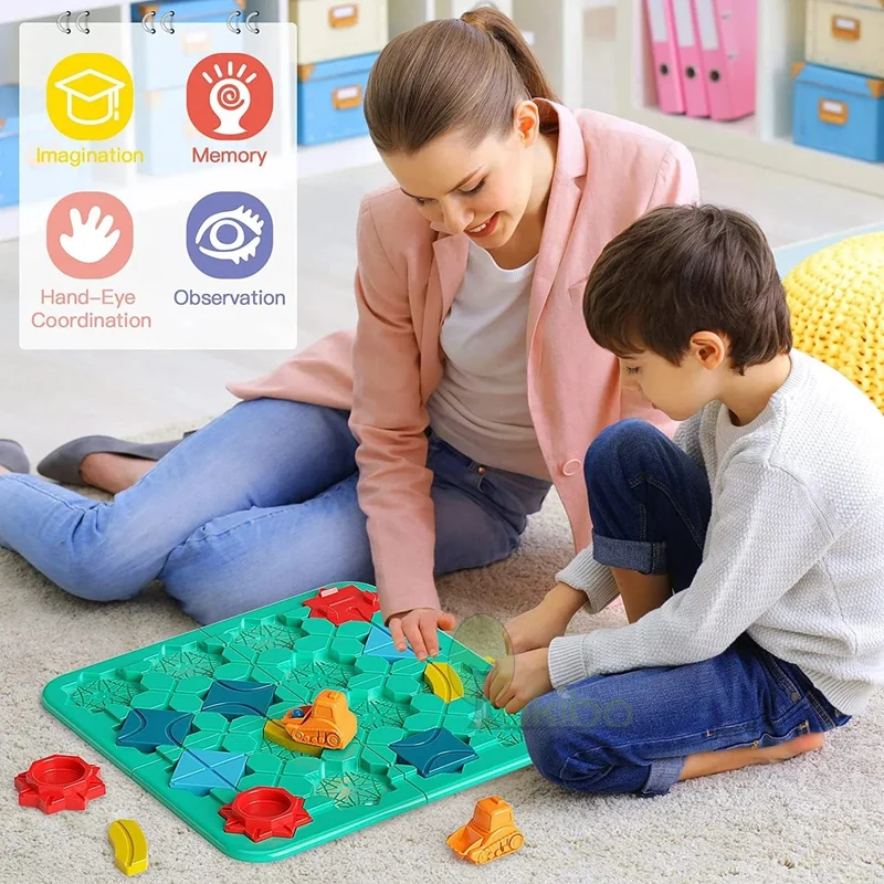 Rotkäppchen Smart Hide & Seek Brettspiele mit Lösung Geschicklichkeitsaufbau Puzzle Spiel Spielzeug Kinder Geschenk