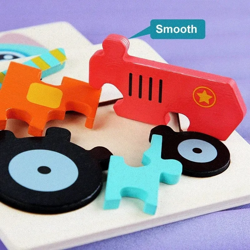 Holzpuzzle Montessori Tiere Karton Buntes Lernspielzeug Tangram Jigzaw Kognitives Holz Für Kinder Kinder Geschenk