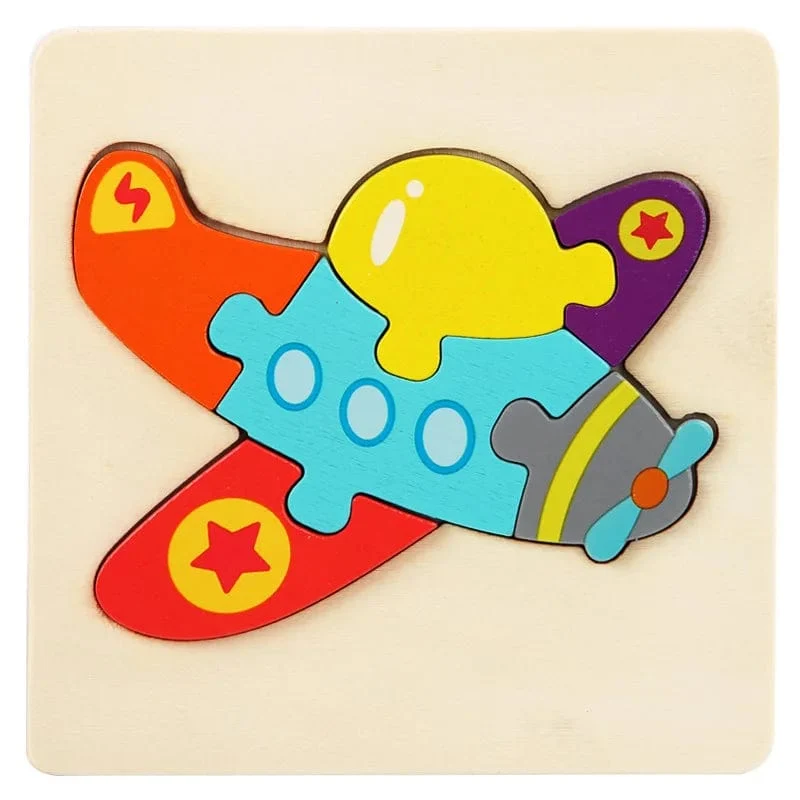 Holzpuzzle Montessori Tiere Karton Buntes Lernspielzeug Tangram Jigzaw Kognitives Holz Für Kinder Kinder Geschenk