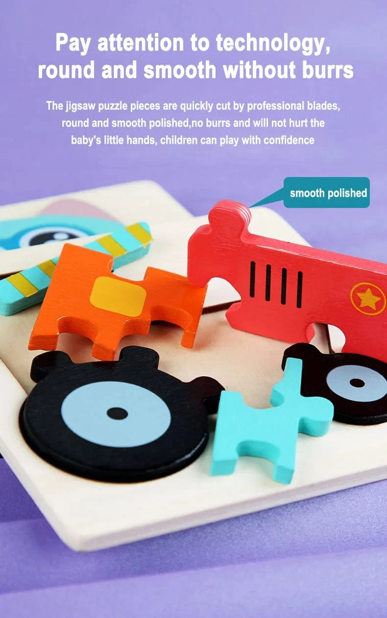 Holzpuzzle Montessori Tiere Karton Buntes Lernspielzeug Tangram Jigzaw Kognitives Holz Für Kinder Kinder Geschenk