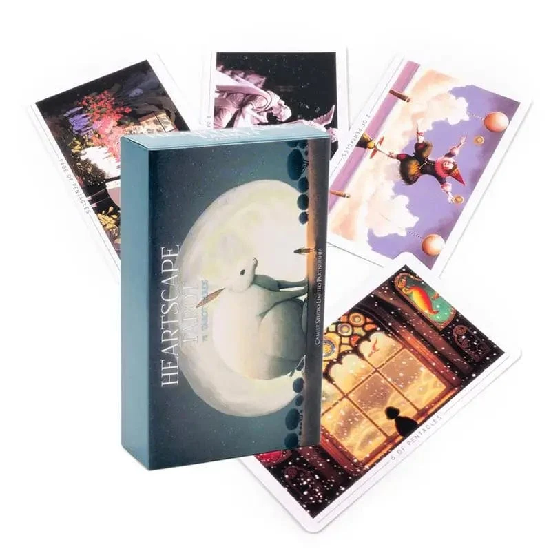 78-teiliges Heartscape-Tarot, vollständige englische Orakelkarten, Schicksals-Wahrsagung, Tarotdeck, Familienparty-Unterhaltung, Wahrsagerei, Brettspiel