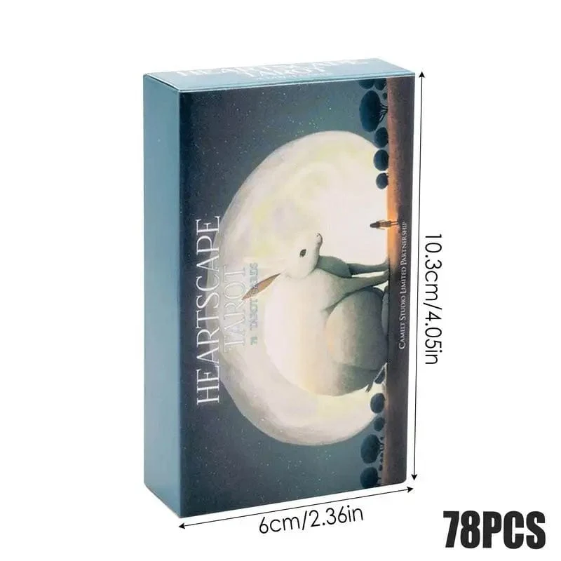 78-teiliges Heartscape-Tarot, vollständige englische Orakelkarten, Schicksals-Wahrsagung, Tarotdeck, Familienparty-Unterhaltung, Wahrsagerei, Brettspiel