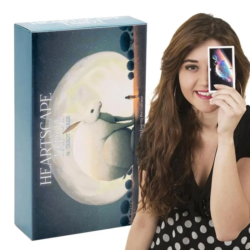 78-teiliges Heartscape-Tarot, vollständige englische Orakelkarten, Schicksals-Wahrsagung, Tarotdeck, Familienparty-Unterhaltung, Wahrsagerei, Brettspiel