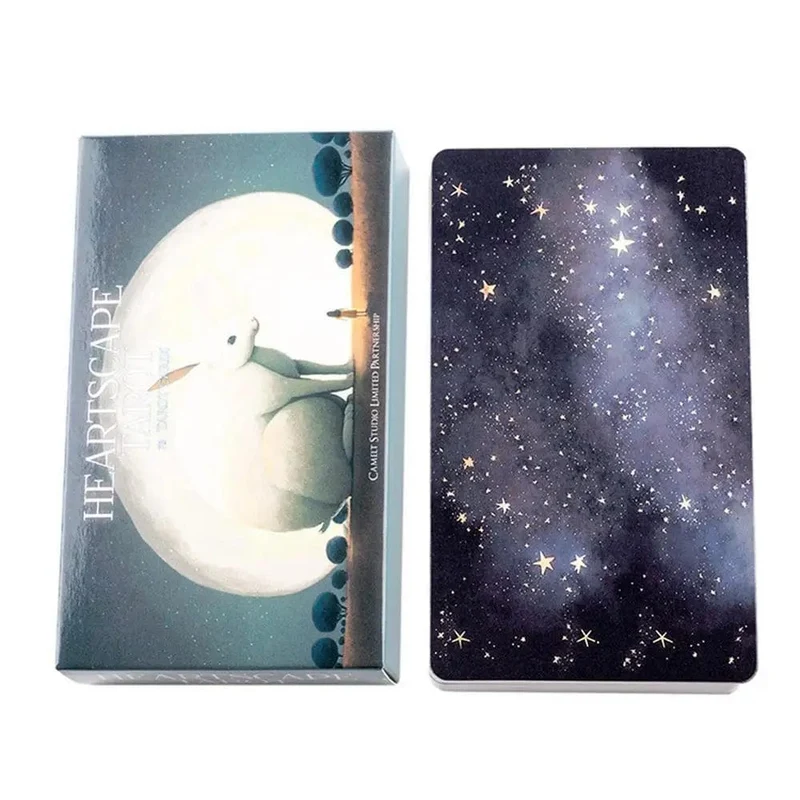 78-teiliges Heartscape-Tarot, vollständige englische Orakelkarten, Schicksals-Wahrsagung, Tarotdeck, Familienparty-Unterhaltung, Wahrsagerei, Brettspiel