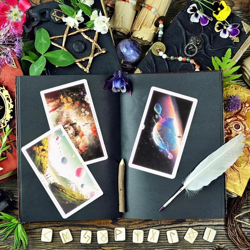 78-teiliges Heartscape-Tarot, vollständige englische Orakelkarten, Schicksals-Wahrsagung, Tarotdeck, Familienparty-Unterhaltung, Wahrsagerei, Brettspiel