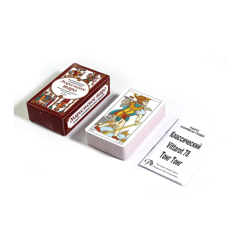 Russisches Tarot: Tapo-Tarotkarte, Orakelkarte, Schicksals-Wahrsagung, Prophezeiungskarte, Familienpartyspiel, Tarotkartendeck, Broschüre, Leitfaden