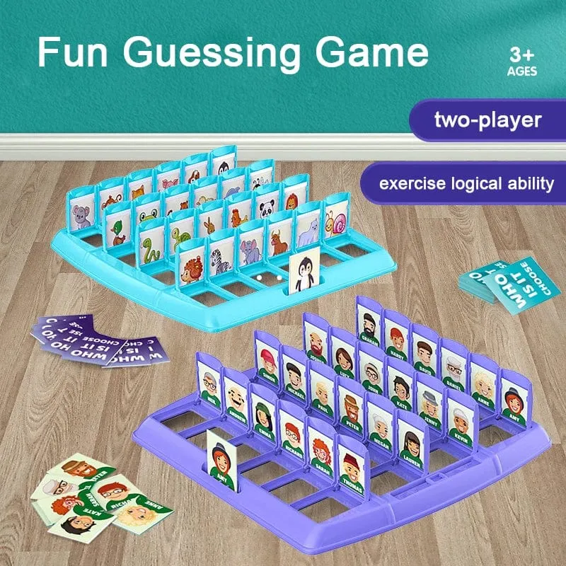 Familien-Ratespiele „Rate mal, wer ich bin“, klassisches Brettspiel, Spielzeug, Gedächtnistraining, Eltern-Kind, Freizeitparty, Indoor-Spiele