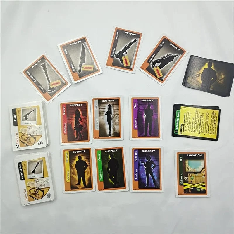Neuestes Cluedo-Kartenspiel, klassisches Mystery-Spiel. Kostenlose Unterhaltung und interaktive Multiplayer-Karten