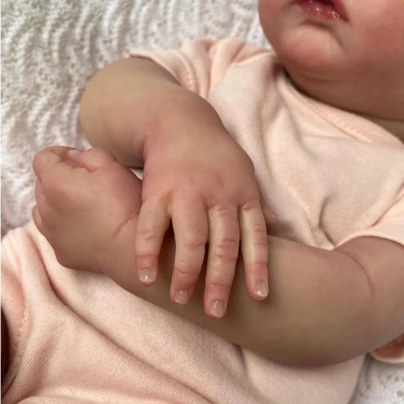 Fertige Reborn-Puppe Meadow, volles Silikon-Vinyl, Neugeborenes Spielzeug für Kinder, Geschenke, Boneca Renascida Brinquedo Bebe Para Crianças Menina