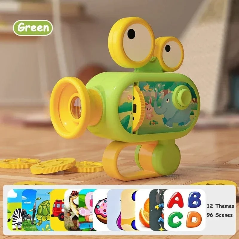 Taschenlampenprojektor, Taschenlampenlampenspielzeug, 96 Muster, Cartoon-Kreativitätsspielzeug, Taschenlampenlampen-Taschenlampenprojektorspielzeug, Baby-Geschichtenbuch