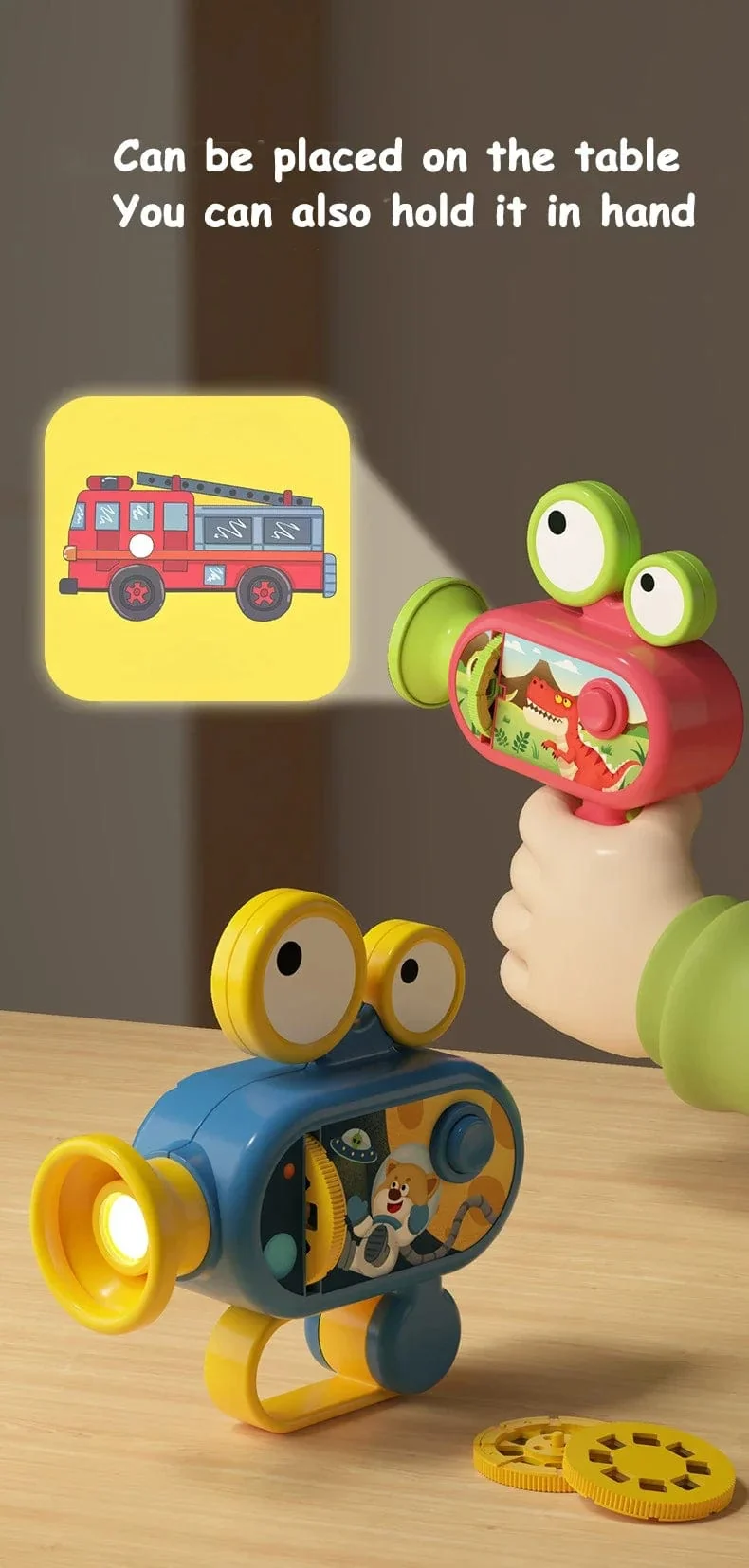 Taschenlampenprojektor, Taschenlampenlampenspielzeug, 96 Muster, Cartoon-Kreativitätsspielzeug, Taschenlampenlampen-Taschenlampenprojektorspielzeug, Baby-Geschichtenbuch