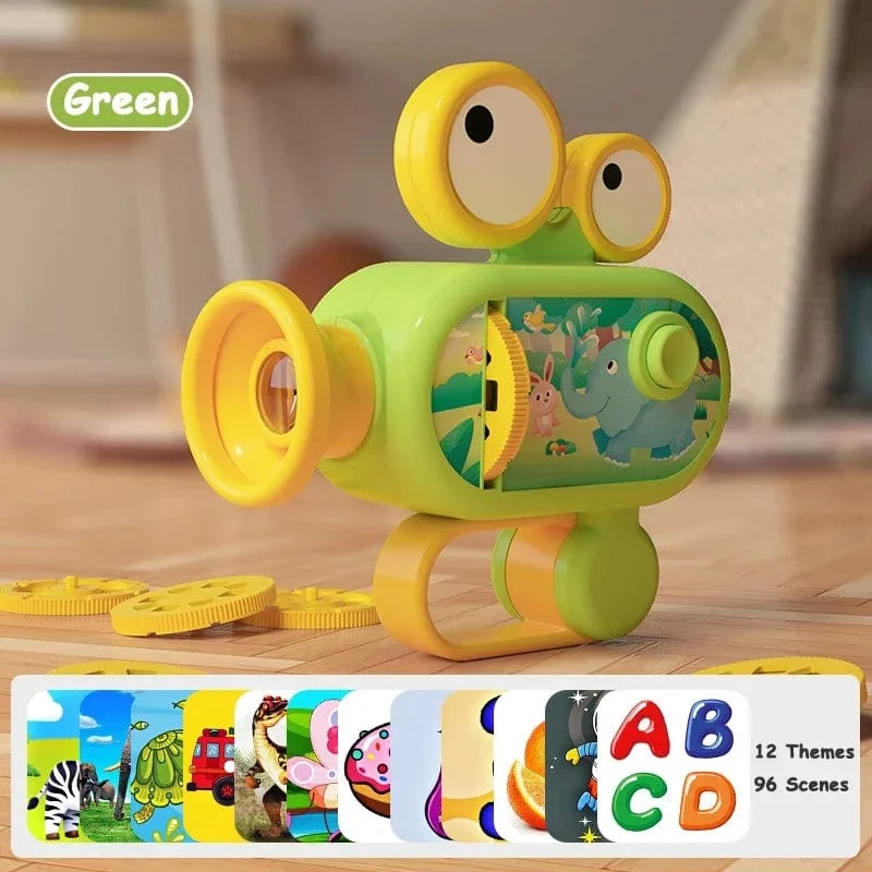 Taschenlampenprojektor, Taschenlampenlampenspielzeug, 96 Muster, Cartoon-Kreativitätsspielzeug, Taschenlampenlampen-Taschenlampenprojektorspielzeug, Baby-Geschichtenbuch