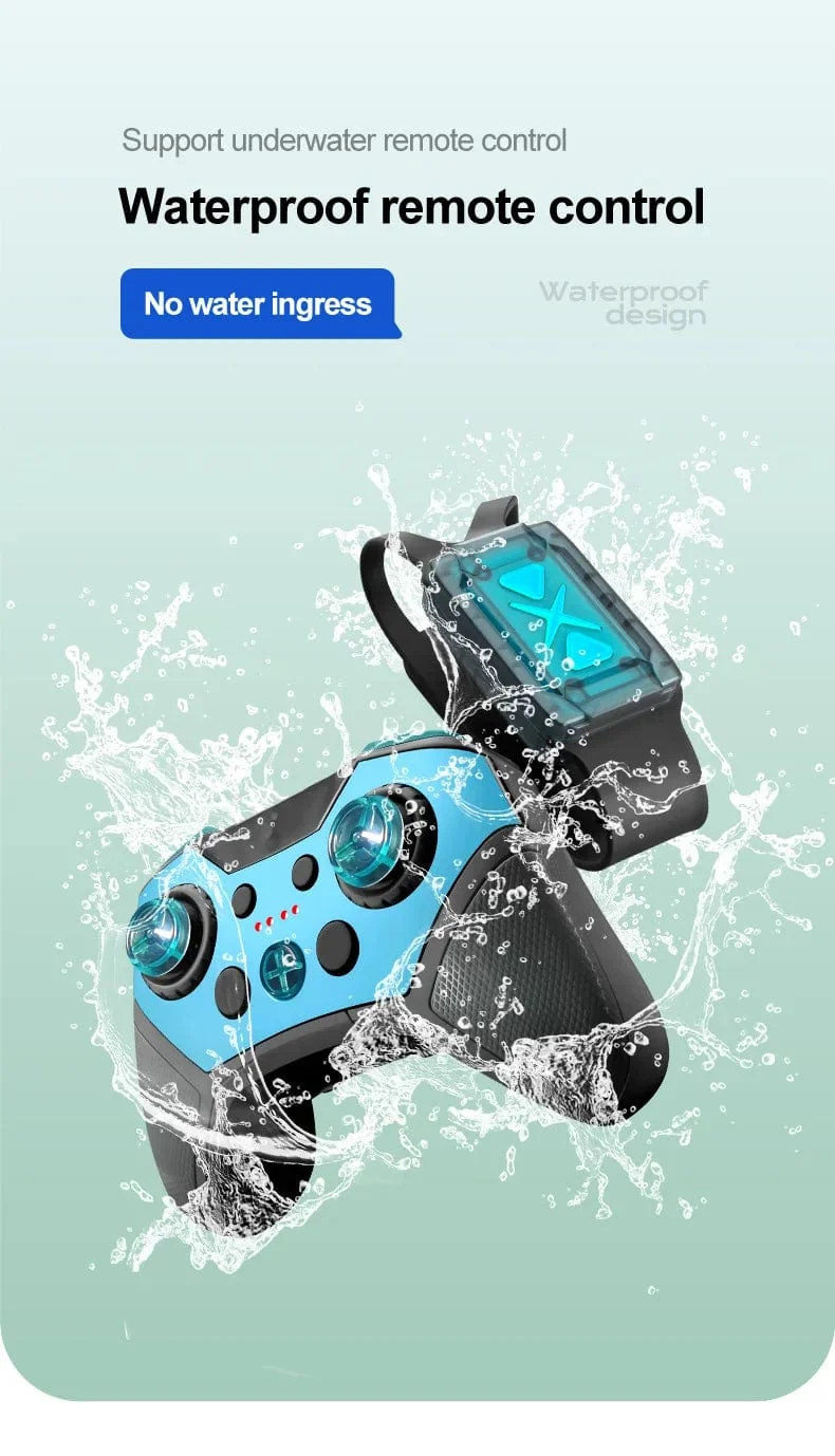 Neues LED-Amphibien-RC-Auto mit doppelter Fernbedienung, wasserdichtes Stunt-Auto, doppelseitiger Flip-Drift-Antrieb, 360 ° -Drehung, RC-Autos, Kinderspielzeug