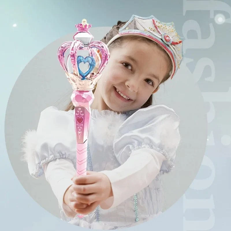 Zauberstab für Kinder, elektrisches Spielzeug mit Ton und Licht, Rollenspiel-Requisiten, Halloween, Weihnachtsgeschenk für Mädchen