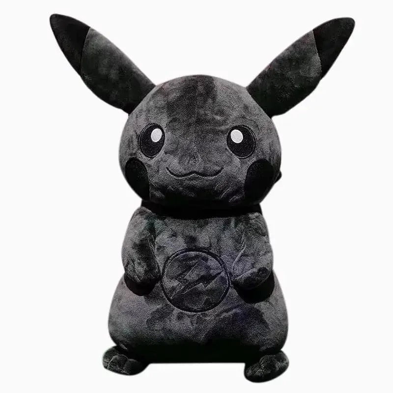 Pokemon X Fragment 30CM Anime Charakter Dark Pikachu Puppe Kawaii Pop Puppe Schwarzes Pikachu Kissen Geburtstagsgeschenk Weiblich
