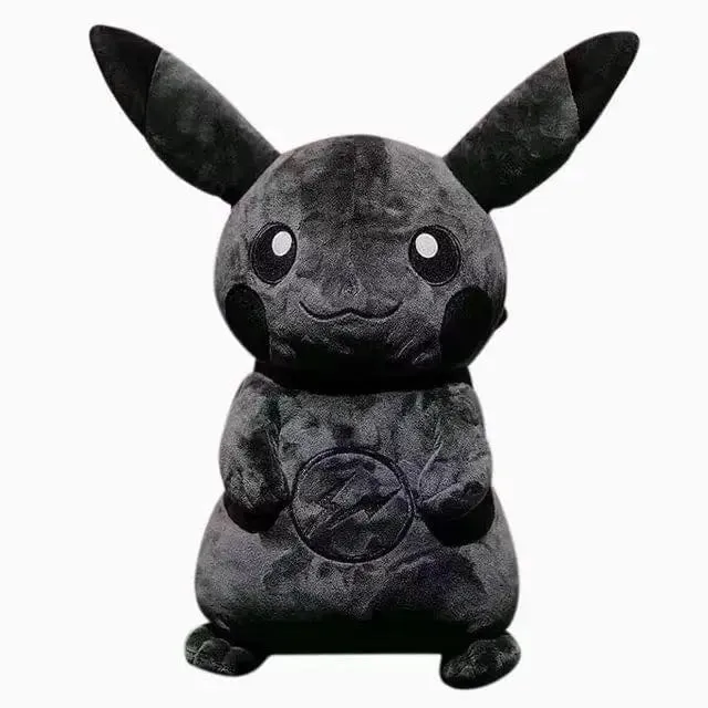 Pokemon X Fragment 30CM Anime Charakter Dark Pikachu Puppe Kawaii Pop Puppe Schwarzes Pikachu Kissen Geburtstagsgeschenk Weiblich