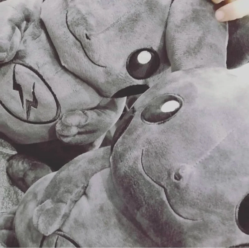 Pokemon X Fragment 30CM Anime Charakter Dark Pikachu Puppe Kawaii Pop Puppe Schwarzes Pikachu Kissen Geburtstagsgeschenk Weiblich