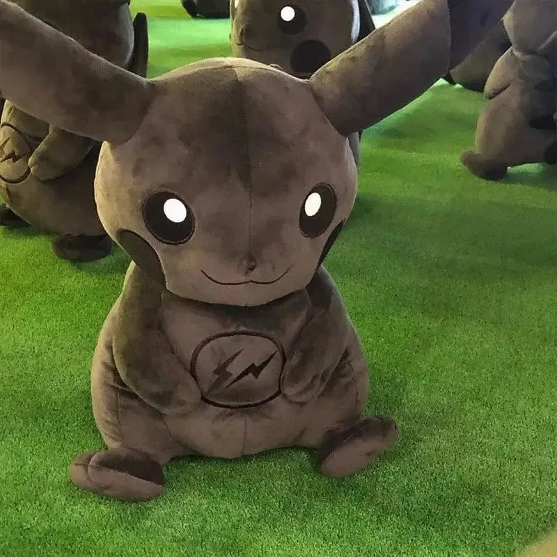 Pokemon X Fragment 30CM Anime Charakter Dark Pikachu Puppe Kawaii Pop Puppe Schwarzes Pikachu Kissen Geburtstagsgeschenk Weiblich