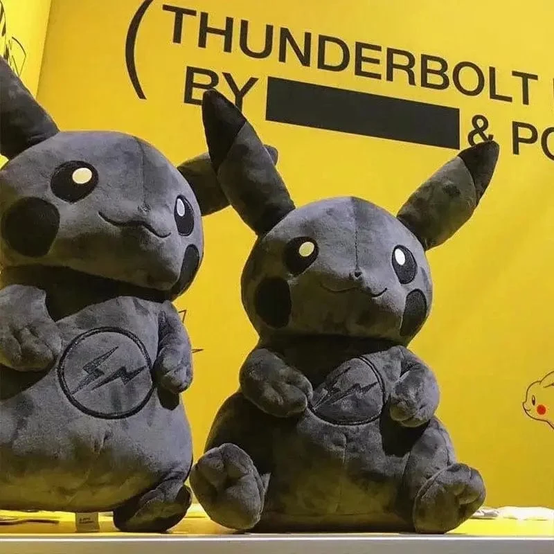 Pokemon X Fragment 30CM Anime Charakter Dark Pikachu Puppe Kawaii Pop Puppe Schwarzes Pikachu Kissen Geburtstagsgeschenk Weiblich