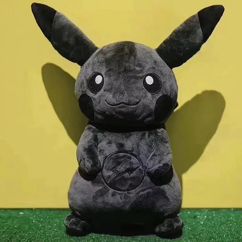 Pokemon X Fragment 30CM Anime Charakter Dark Pikachu Puppe Kawaii Pop Puppe Schwarzes Pikachu Kissen Geburtstagsgeschenk Weiblich