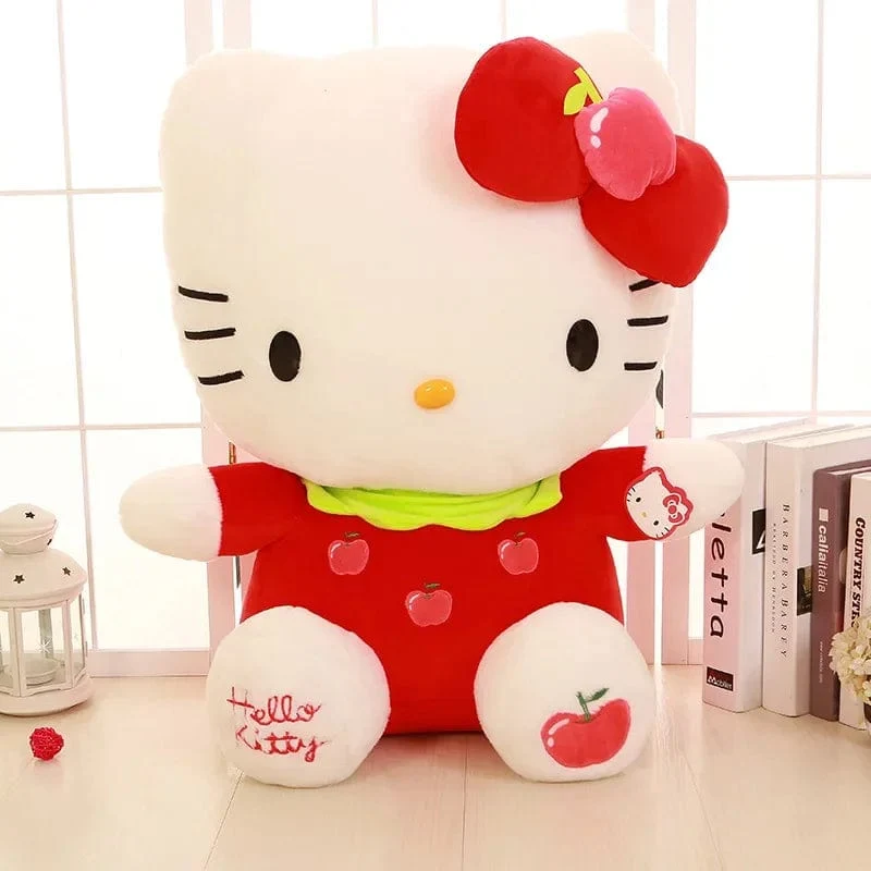 22-35 cm Hallo Kitty Anime Cartoon Niedliche Stofftiere Sanrio Plushier Weiches Kissen Geburtstagsgeschenke für Mädchen Kawaii Anhänger Puppen