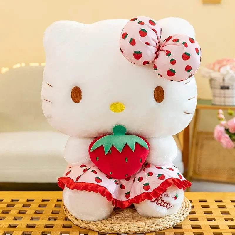 22-35 cm Hallo Kitty Anime Cartoon Niedliche Stofftiere Sanrio Plushier Weiches Kissen Geburtstagsgeschenke für Mädchen Kawaii Anhänger Puppen