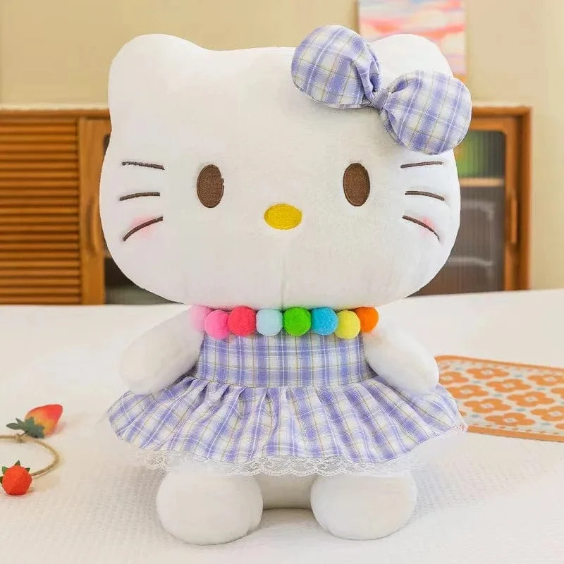 22-35 cm Hallo Kitty Anime Cartoon Niedliche Stofftiere Sanrio Plushier Weiches Kissen Geburtstagsgeschenke für Mädchen Kawaii Anhänger Puppen