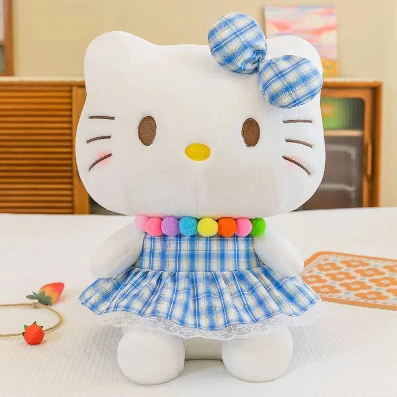 22-35 cm Hallo Kitty Anime Cartoon Niedliche Stofftiere Sanrio Plushier Weiches Kissen Geburtstagsgeschenke für Mädchen Kawaii Anhänger Puppen