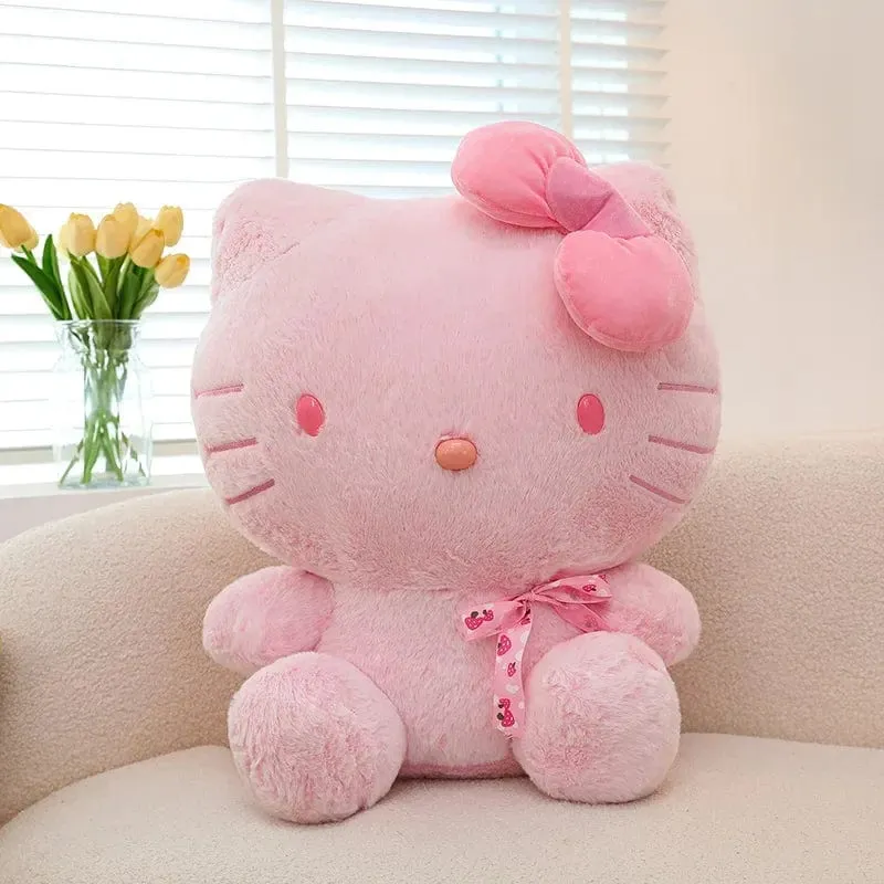 22-35 cm Hallo Kitty Anime Cartoon Niedliche Stofftiere Sanrio Plushier Weiches Kissen Geburtstagsgeschenke für Mädchen Kawaii Anhänger Puppen