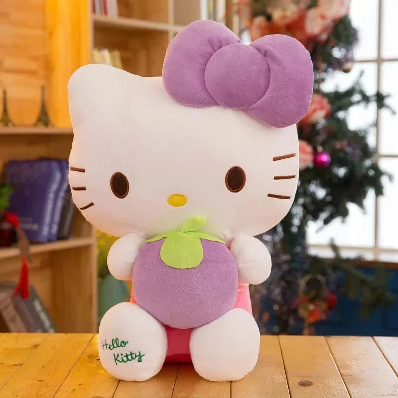 22-35 cm Hallo Kitty Anime Cartoon Niedliche Stofftiere Sanrio Plushier Weiches Kissen Geburtstagsgeschenke für Mädchen Kawaii Anhänger Puppen