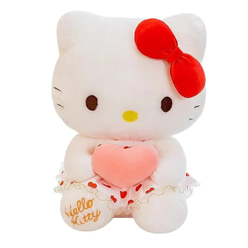 22-35 cm Hallo Kitty Anime Cartoon Niedliche Stofftiere Sanrio Plushier Weiches Kissen Geburtstagsgeschenke für Mädchen Kawaii Anhänger Puppen