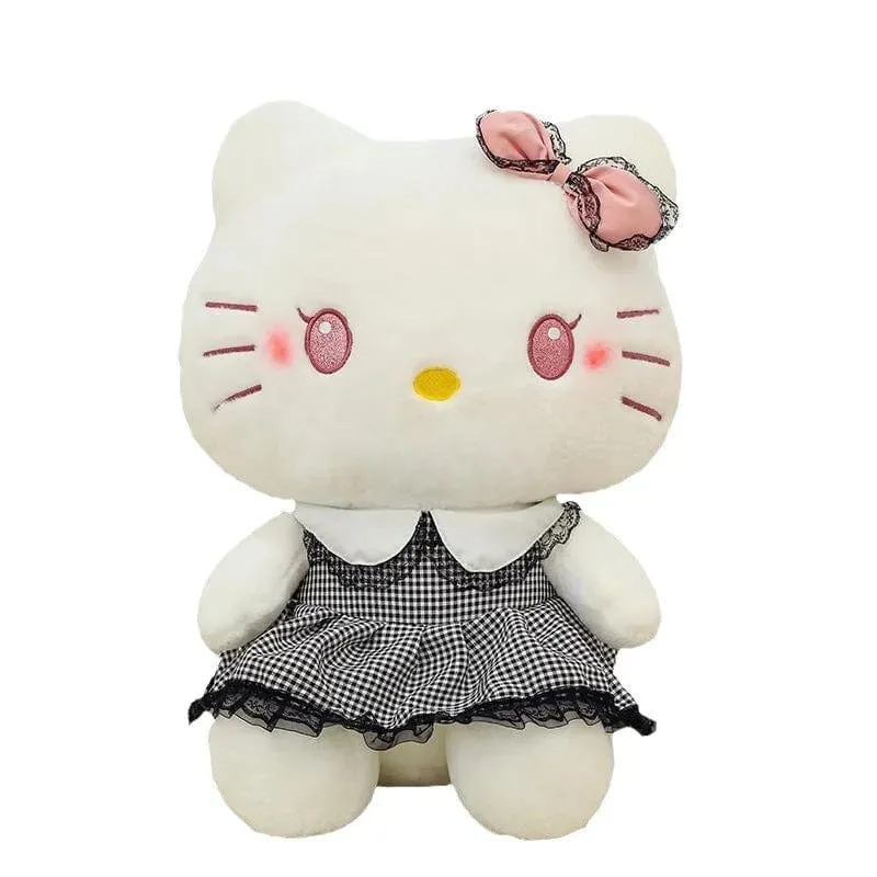 22-35 cm Hallo Kitty Anime Cartoon Niedliche Stofftiere Sanrio Plushier Weiches Kissen Geburtstagsgeschenke für Mädchen Kawaii Anhänger Puppen