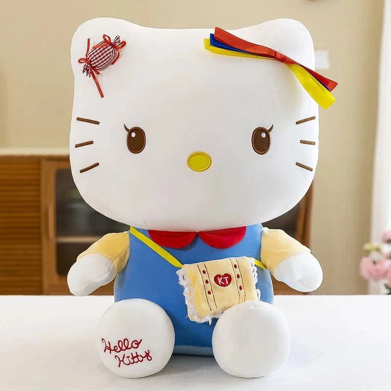 22-35 cm Hallo Kitty Anime Cartoon Niedliche Stofftiere Sanrio Plushier Weiches Kissen Geburtstagsgeschenke für Mädchen Kawaii Anhänger Puppen