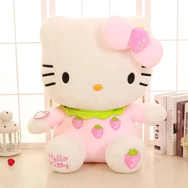 22-35 cm Hallo Kitty Anime Cartoon Niedliche Stofftiere Sanrio Plushier Weiches Kissen Geburtstagsgeschenke für Mädchen Kawaii Anhänger Puppen