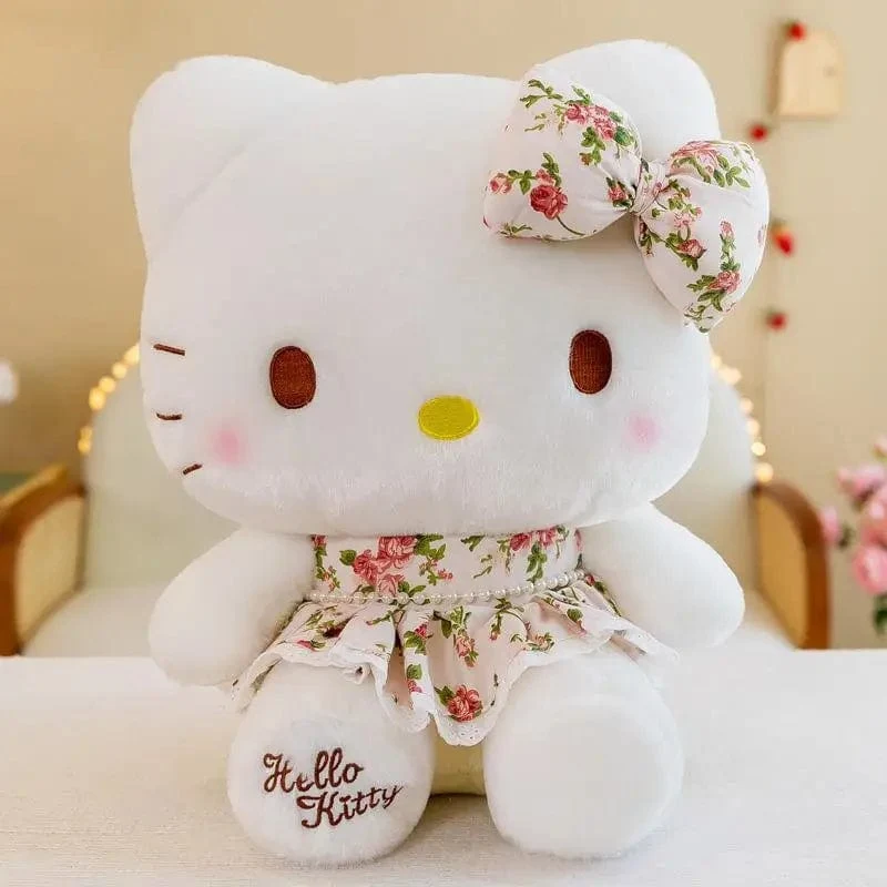 22-35 cm Hallo Kitty Anime Cartoon Niedliche Stofftiere Sanrio Plushier Weiches Kissen Geburtstagsgeschenke für Mädchen Kawaii Anhänger Puppen