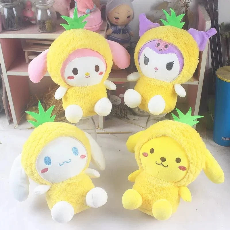 Sanrio Kuromi Fantasy Plüschtier Kranich Geschenk Spielzeug für Kinder Mädchen Geschenke Plüschtiere Plüschtier Kuscheltier Patung Puppen Kissen