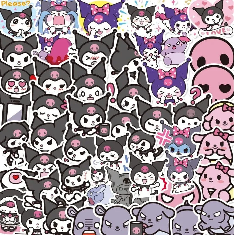 Sanrio Kuromi Fantasy Plüschtier Kranich Geschenk Spielzeug für Kinder Mädchen Geschenke Plüschtiere Plüschtier Kuscheltier Patung Puppen Kissen