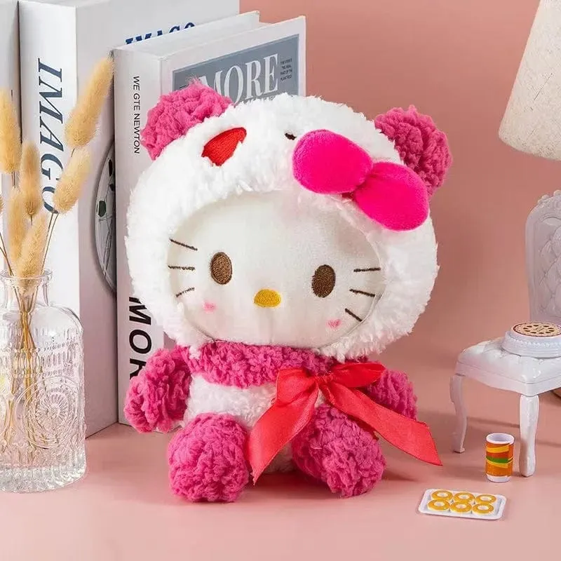 Sanrio Kuromi Fantasy Plüschtier Kranich Geschenk Spielzeug für Kinder Mädchen Geschenke Plüschtiere Plüschtier Kuscheltier Patung Puppen Kissen
