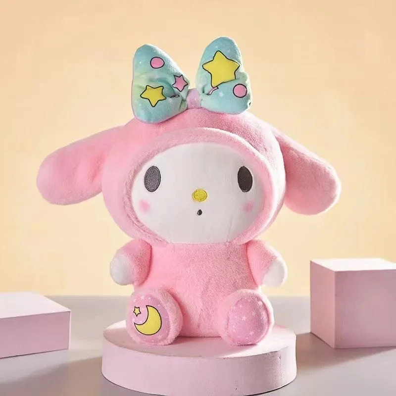 Sanrio Kuromi Fantasy Plüschtier Kranich Geschenk Spielzeug für Kinder Mädchen Geschenke Plüschtiere Plüschtier Kuscheltier Patung Puppen Kissen