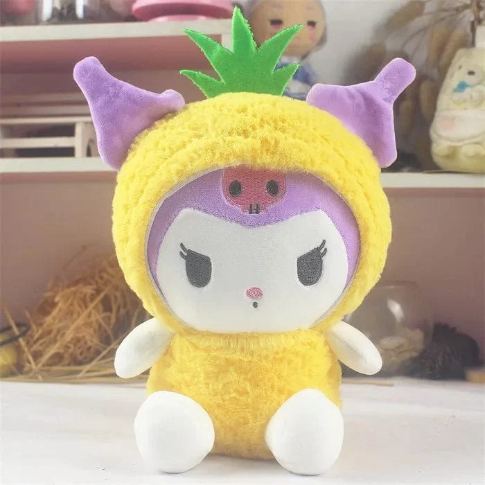 Sanrio Kuromi Fantasy Plüschtier Kranich Geschenk Spielzeug für Kinder Mädchen Geschenke Plüschtiere Plüschtier Kuscheltier Patung Puppen Kissen
