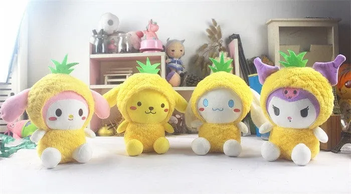 Sanrio Kuromi Fantasy Plüschtier Kranich Geschenk Spielzeug für Kinder Mädchen Geschenke Plüschtiere Plüschtier Kuscheltier Patung Puppen Kissen
