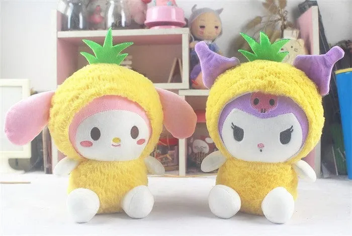 Sanrio Kuromi Fantasy Plüschtier Kranich Geschenk Spielzeug für Kinder Mädchen Geschenke Plüschtiere Plüschtier Kuscheltier Patung Puppen Kissen