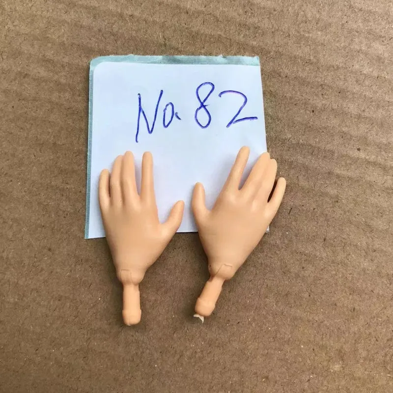Neue Original-Ersatzpuppenhände Monstering High Puppenspielzeugteile Schwarz Grau Gelb Blau Fishman Puppenhände DIY Spielzeugzubehör