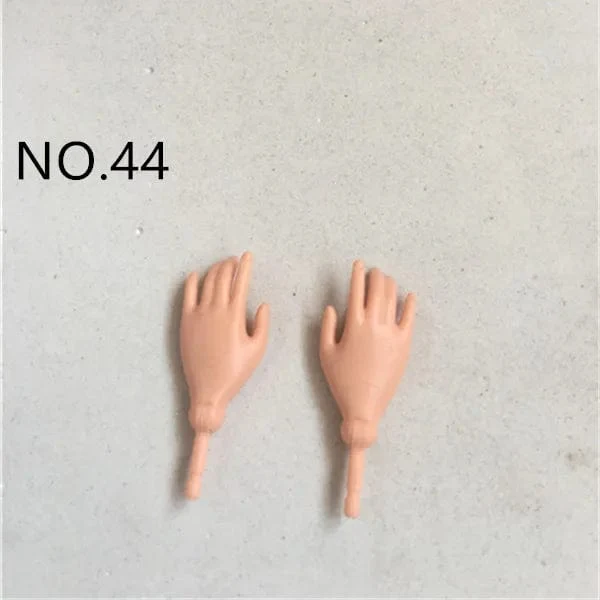 Neue Original-Ersatzpuppenhände Monstering High Puppenspielzeugteile Schwarz Grau Gelb Blau Fishman Puppenhände DIY Spielzeugzubehör
