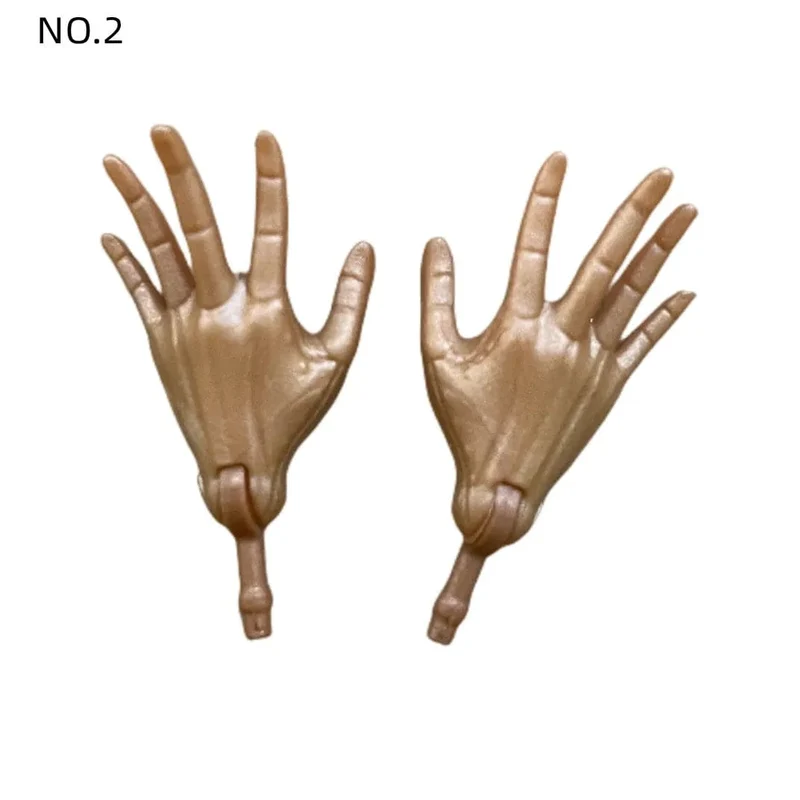 Neue Original-Ersatzpuppenhände Monstering High Puppenspielzeugteile Schwarz Grau Gelb Blau Fishman Puppenhände DIY Spielzeugzubehör